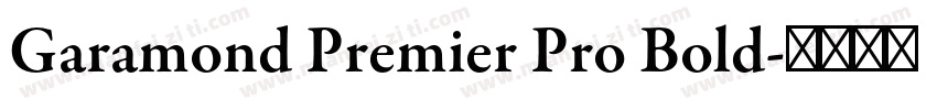 Garamond Premier Pro Bold字体转换
